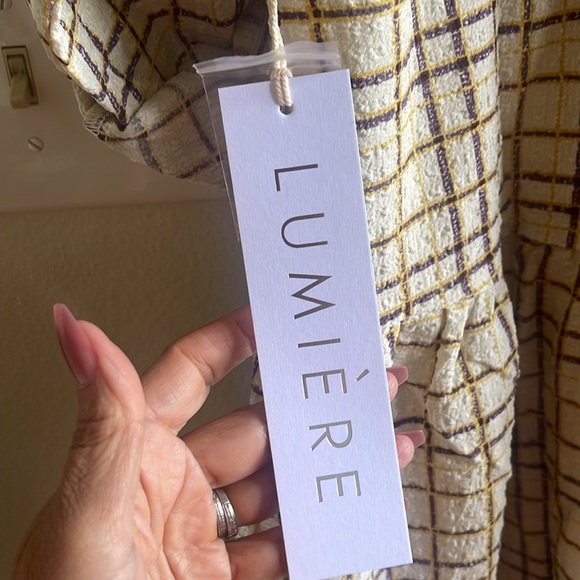 Lumière Plaid V-Neck Dress - Picture 8 of 11